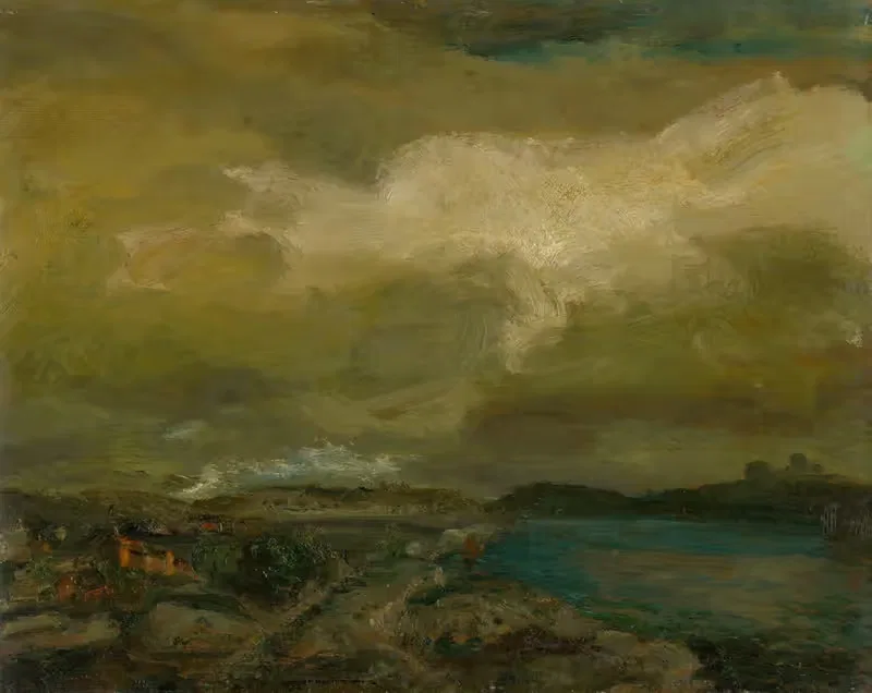 Пейзаж во время шторма by Густав Магяр Маннхаймер, 1900 — digital art print download