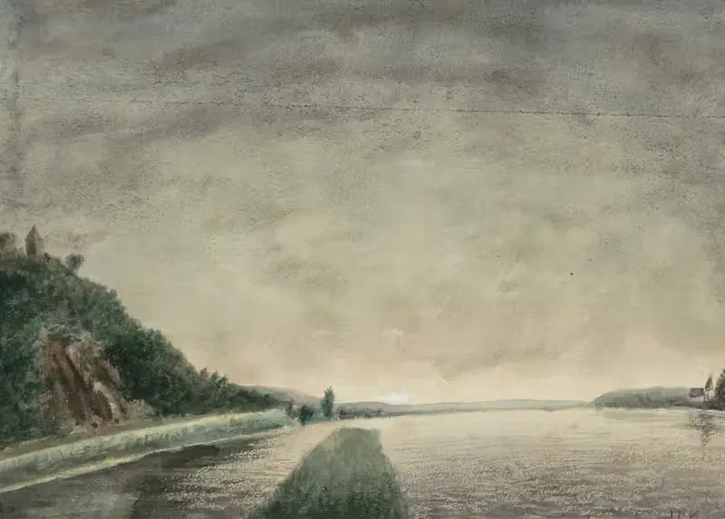 Berglandschap aan een meer — Jan Veth