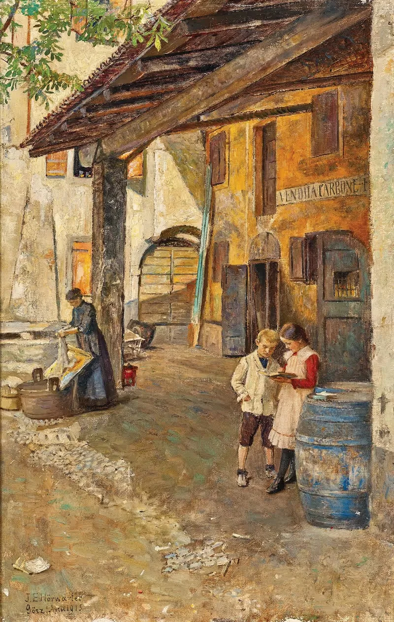 Kohlenhof in Görz (Vendita Carbone) — Josef Eugen Hörwarter