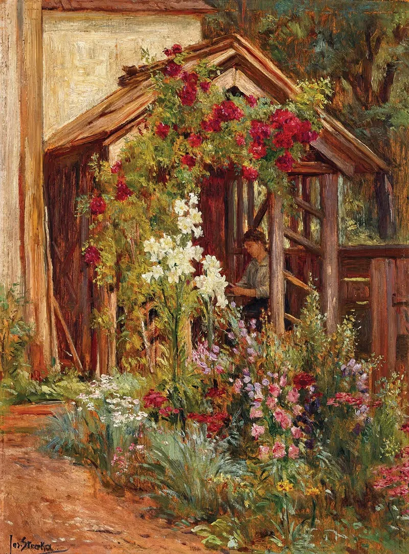 Сельский сад в цвету by Йозеф Страка — digital art print download