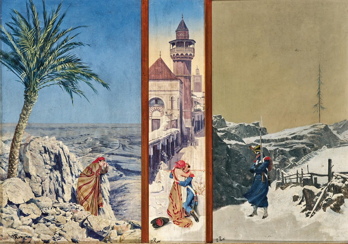 Longing, triptych by Oskar Rex — digital art print download