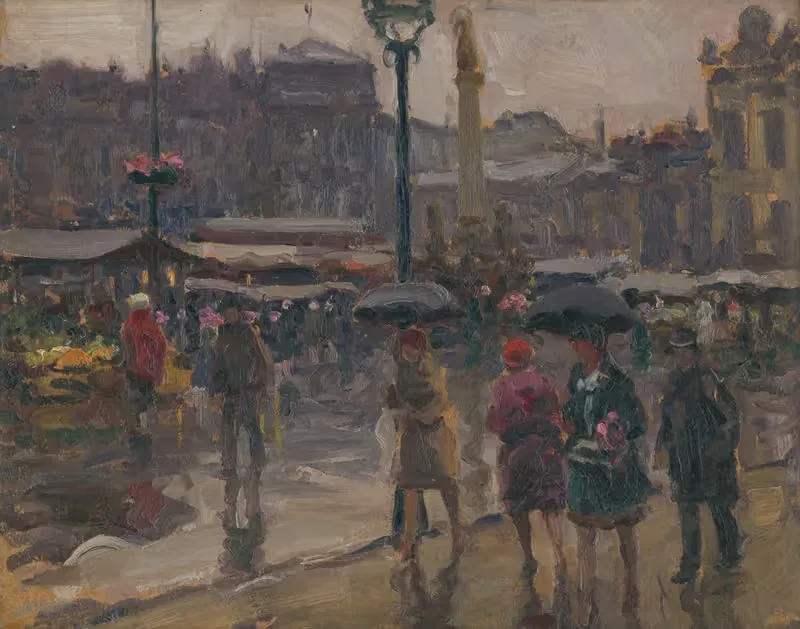 Угольный рынок в Остраве by Йозеф Теодор Муссон, 1927 — digital art print download