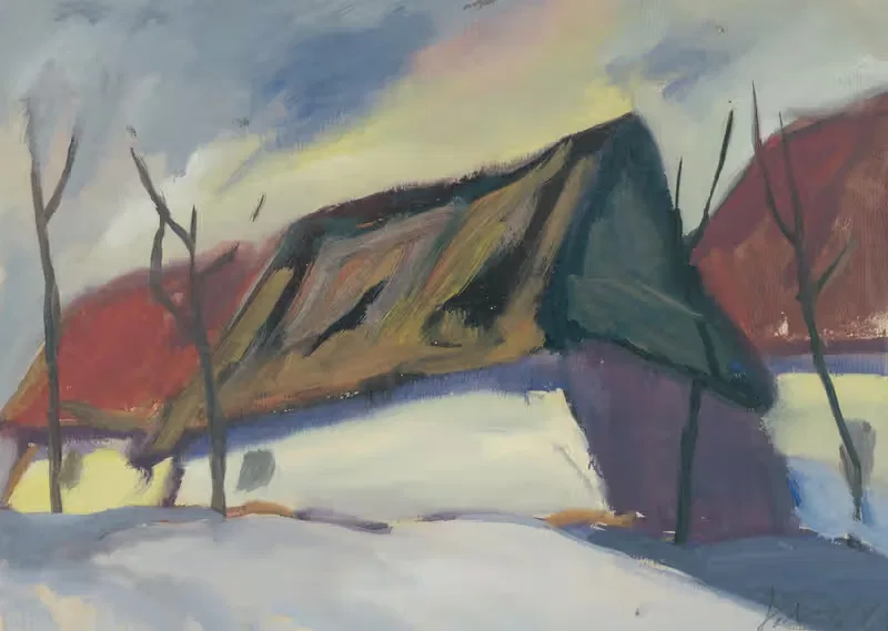 Деревенский мотив by Золо Палугай, 1930 — digital art print download