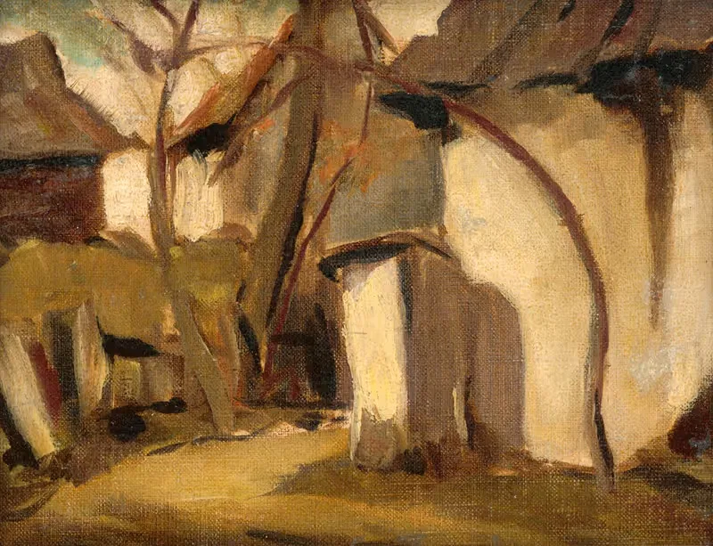 Двор деревни by Золо Палугай, 1930 — digital art print download