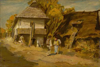 Мотив из Лештины by Александр Кубиный, 1900 — digital art print download