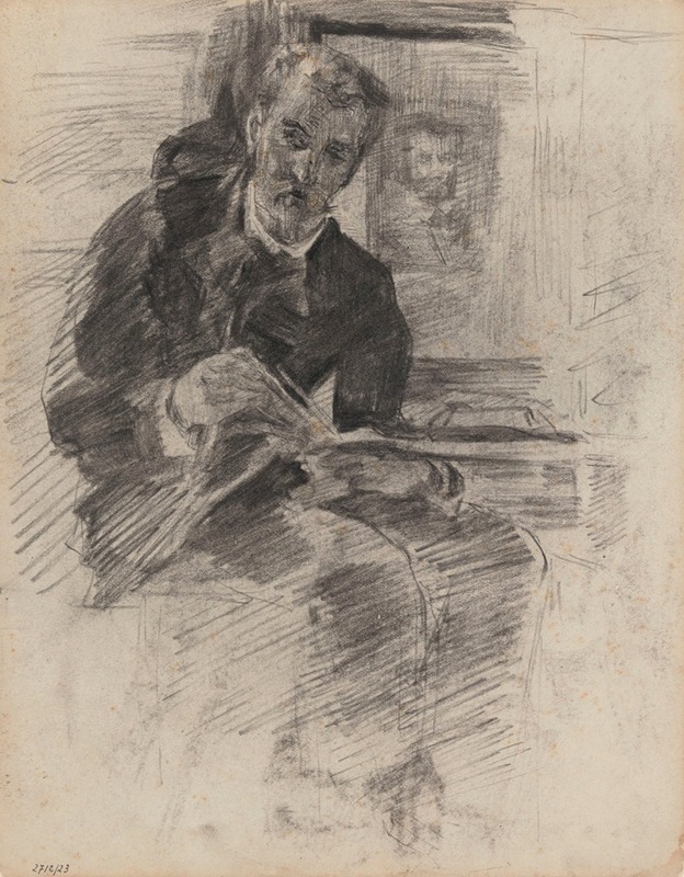 Man Reading by James Ensor, 1880-1883 — digital art print download