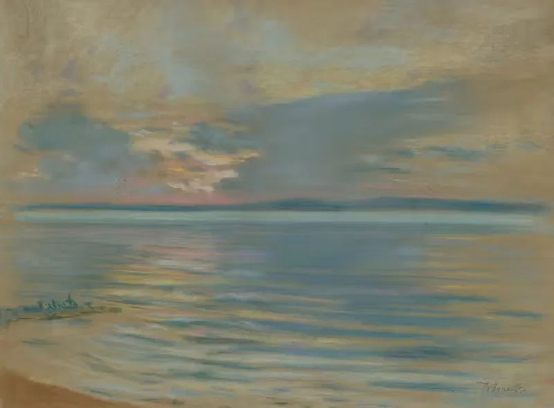 Пейзаж у Балатона by Геза Вагнер, 1920–1935 — digital art print download