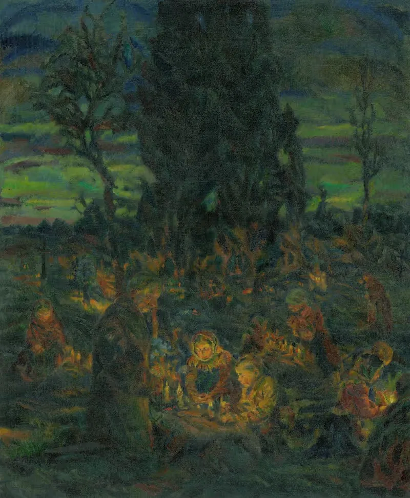All Souls' Day by Gustáv Mallý, 1918–1928 — digital art print download