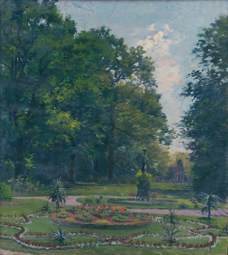 Park in Petržalka by Gustáv Mallý, 1911 — digital art print download