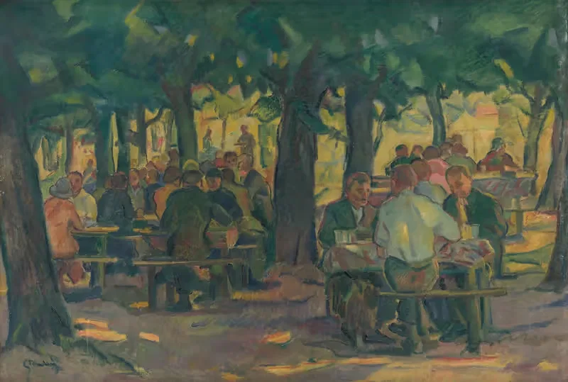 Отдых под деревьями by Густав Мальи, 1935–1940 — digital art print download