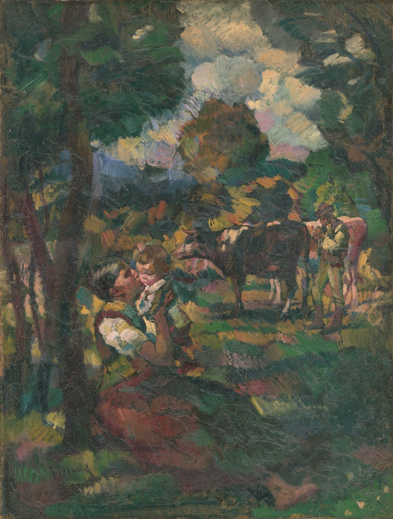 Summer by Gustáv Mallý, 1926 — digital art print download