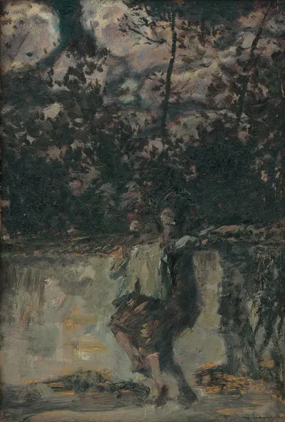 Уличные музыканты с Капри by Густав Магяр Маннхаймер, 1910 — digital art print download
