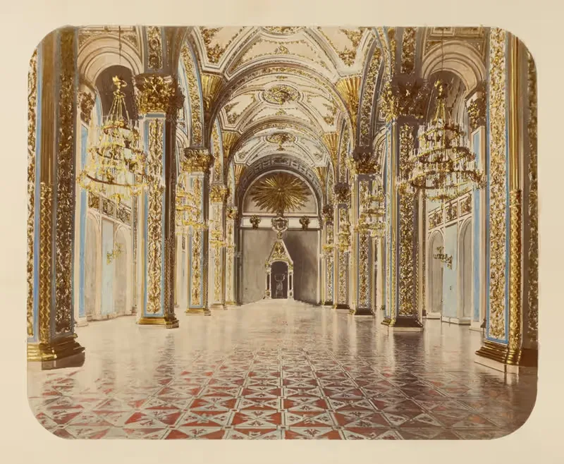 Андреевский зал by Ж. Дазиаро, 1880 — digital art print download