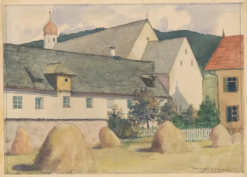 Kláštor v Inninchene by Ján Thain, 1909 — digital art print download