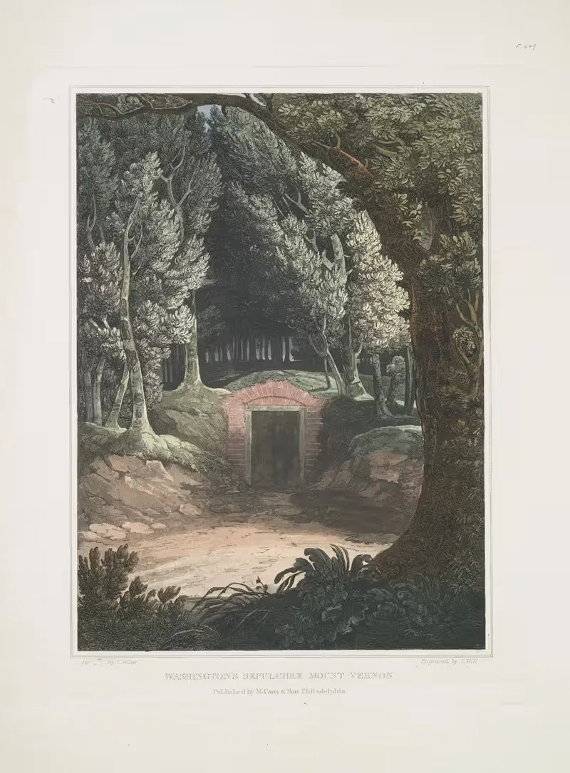 Усыпальница Вашингтона, Маунт-Вернон by Джошуа Шоу, 1819 - 1821 — digital art print download