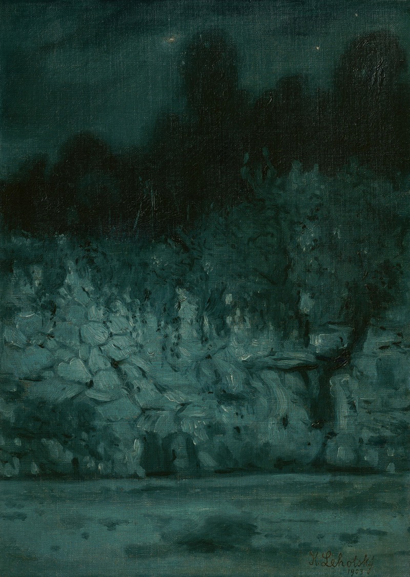 Evening Landscape by Karol Miloslav Lehotský, 1903 — digital art print download