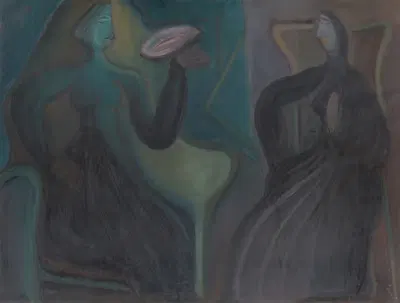 Сидящие женщины by Кароль Полоний, 1920–1930 — digital art print download