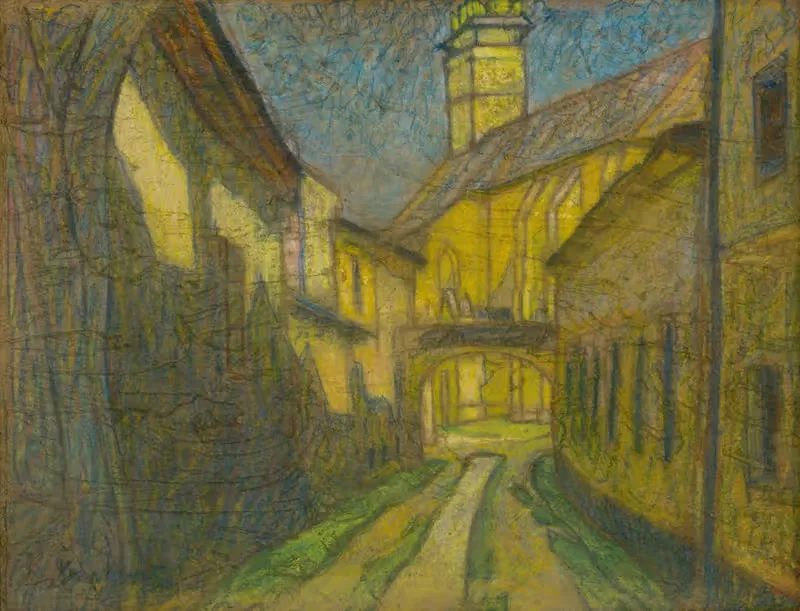 Улица в Кежмарке by Константин Ковари-Качмарик, 1908–1913 — digital art print download