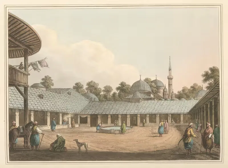 Караван-сарай в Боргасе by Луиджи Майер, 1810 — digital art print download