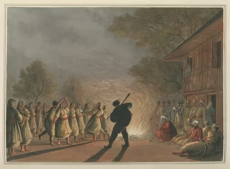 Dance of Bulgarian Peasants — Luigi Mayer