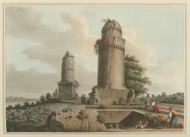 Памятники рядом с Тортосой by Луиджи Майер, 1810 — digital art print download