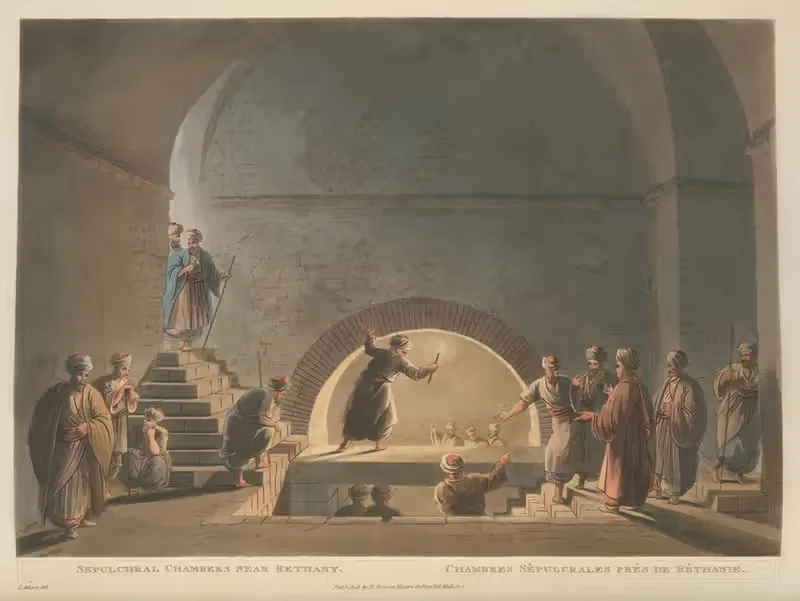 Погребальные камеры рядом с Вифанией by Луиджи Майер, 1804 — digital art print download