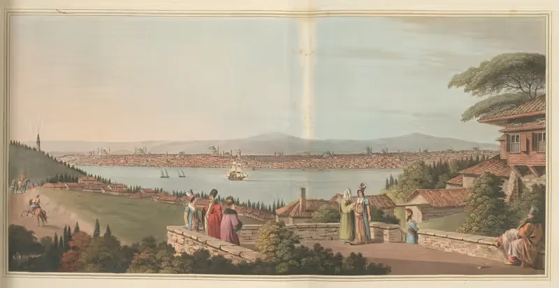 Вид на Константинополь by Луиджи Майер, 1810 — digital art print download