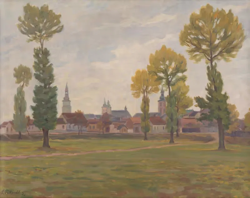 Трнава осенью by Штефан Полкораб, 1929 — digital art print download
