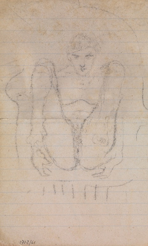 Nude by Джеймс Энсор, 1900 — digital art print download