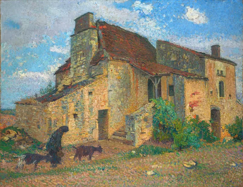 Пейзаж сельской местности by Анри Мартен, 1920 — digital art print download