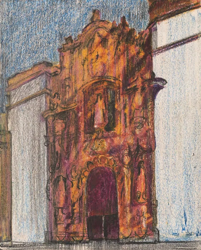 Фасад церкви by Виктор Альфред Ланди, 1975 — digital art print download
