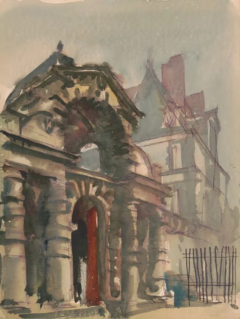 Фонтенбло by Виктор Альфред Ланди, 1949 — digital art print download