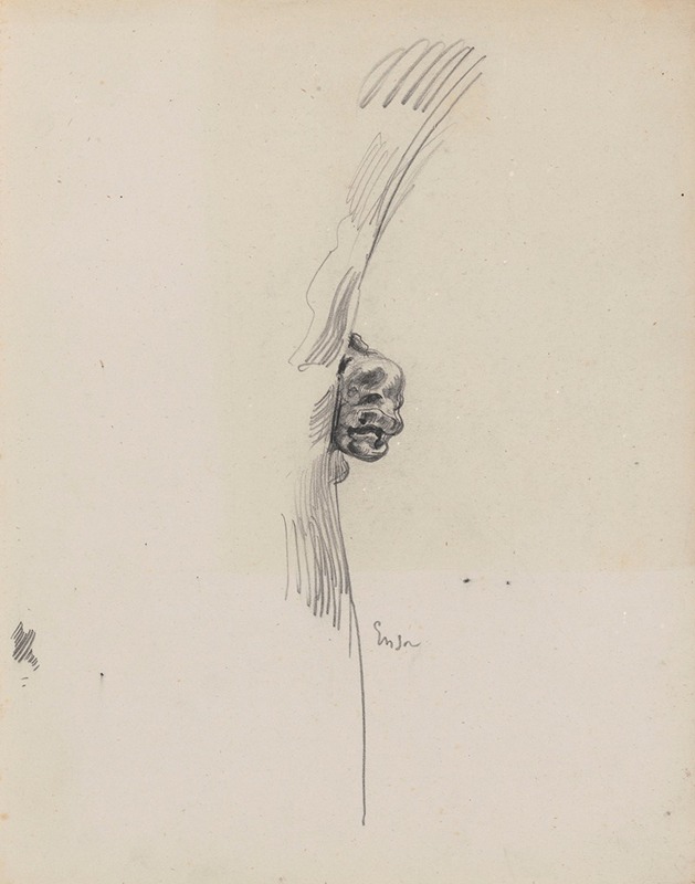 Ornament – Head of a monster — James Ensor