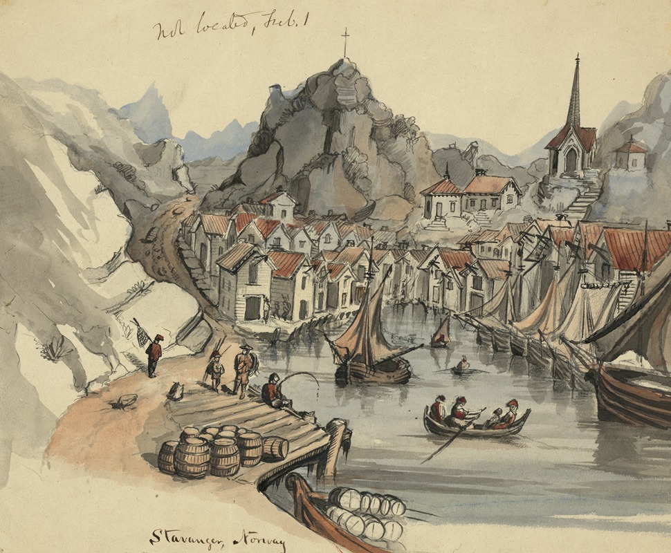 Ставангер, Норвегия by Баярд Тейлор, 1856-1857 — digital art print download