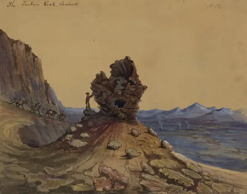 Скала Тинтрон, Исландия by Баярд Тейлор, 1862 — digital art print download