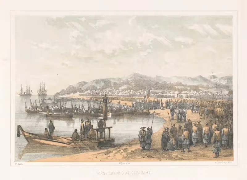 Первое приземление в Горахаме by Джеймс Фуллер Куин, 1856 — digital art print download