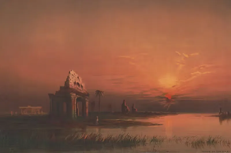 Руины на Ниле by Джеймс Фуллер Куин, 1871 — digital art print download