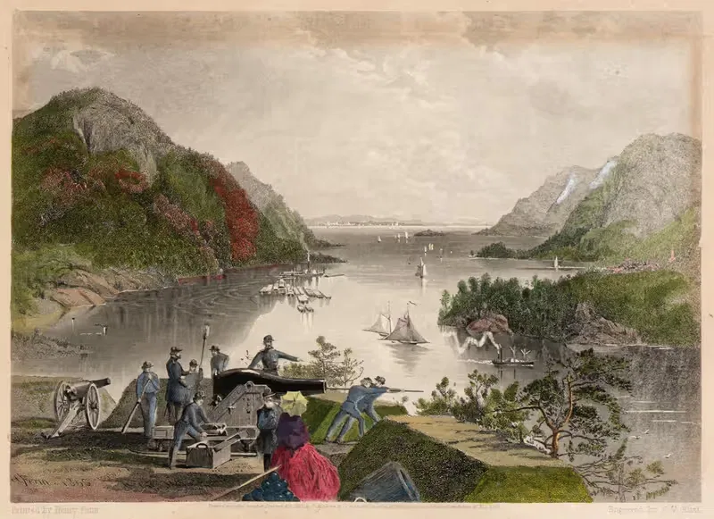 Уэст-Пойнт и Хайлендс by Самуэль Валентайн Хант, 1869 — digital art print download