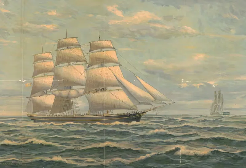 Hebe og Galathea by Carl Stender, 1890 — digital art print download