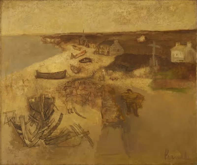 Бретонский пейзаж by Констант Пермеки, 1951 — digital art print download