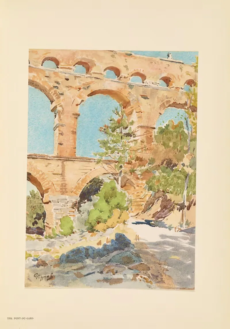 Понт дю Гард by Пьер Виньаль, 1925 — digital art print download