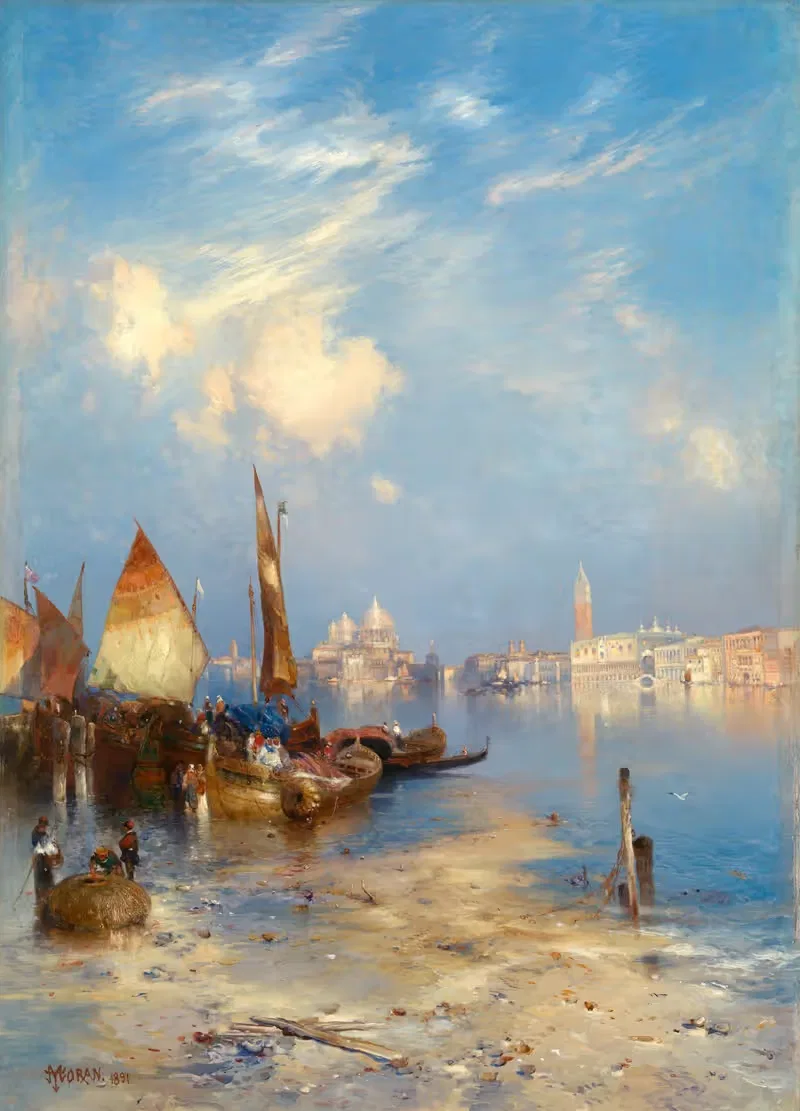 Вид на Венецию by Томас Моран, 1891 — digital art print download
