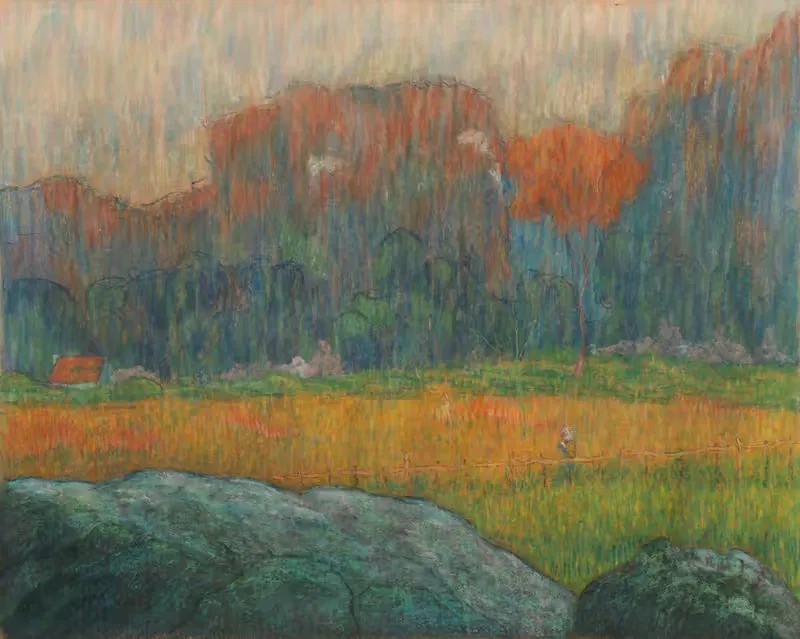 Landscape with Figure and Houses — Claude Emile Schuffenecker