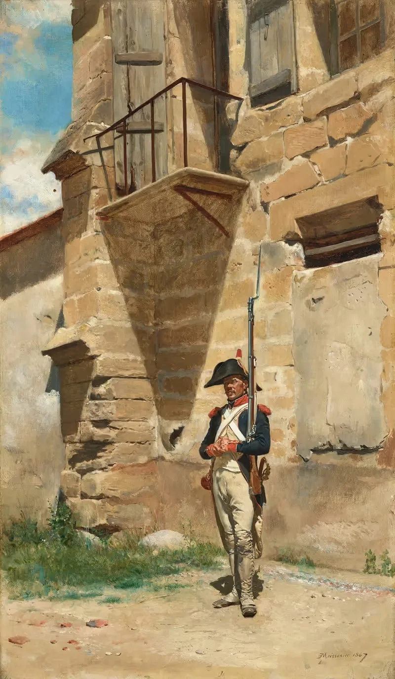 Сентинель в 1796 году by Эрнест Мейссонье, 1867 — digital art print download