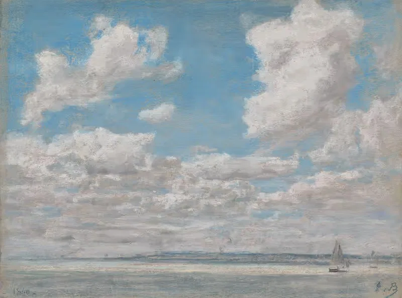 Морской пейзаж с открытым небом by Южен Буден, 1860 — digital art print download