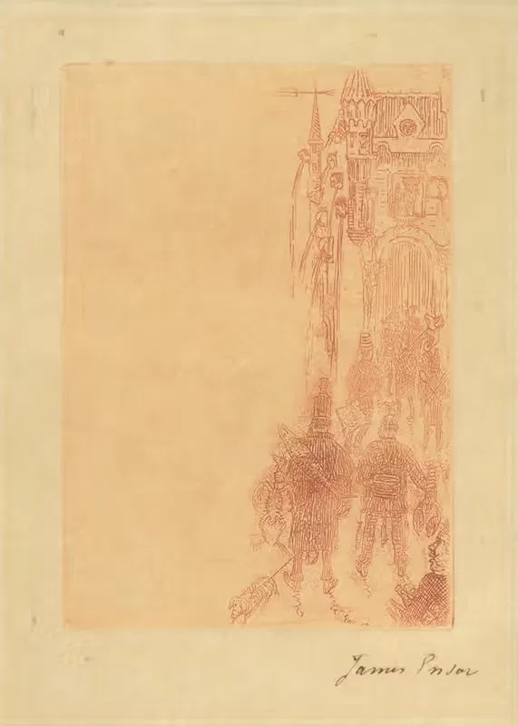 Spijskaart voor Charles Vos — James Ensor