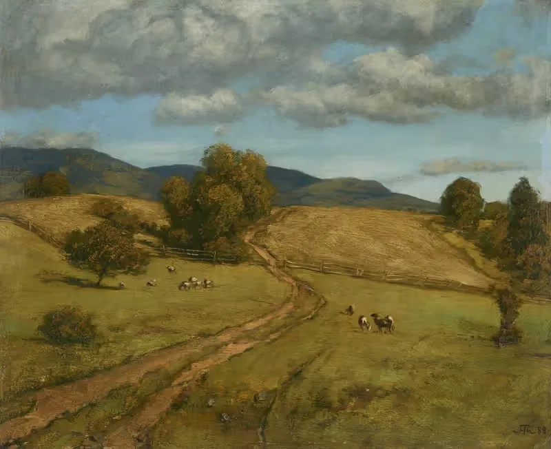Высоты Черного леса в облачный день by Ханс Тома, 1888 — digital art print download