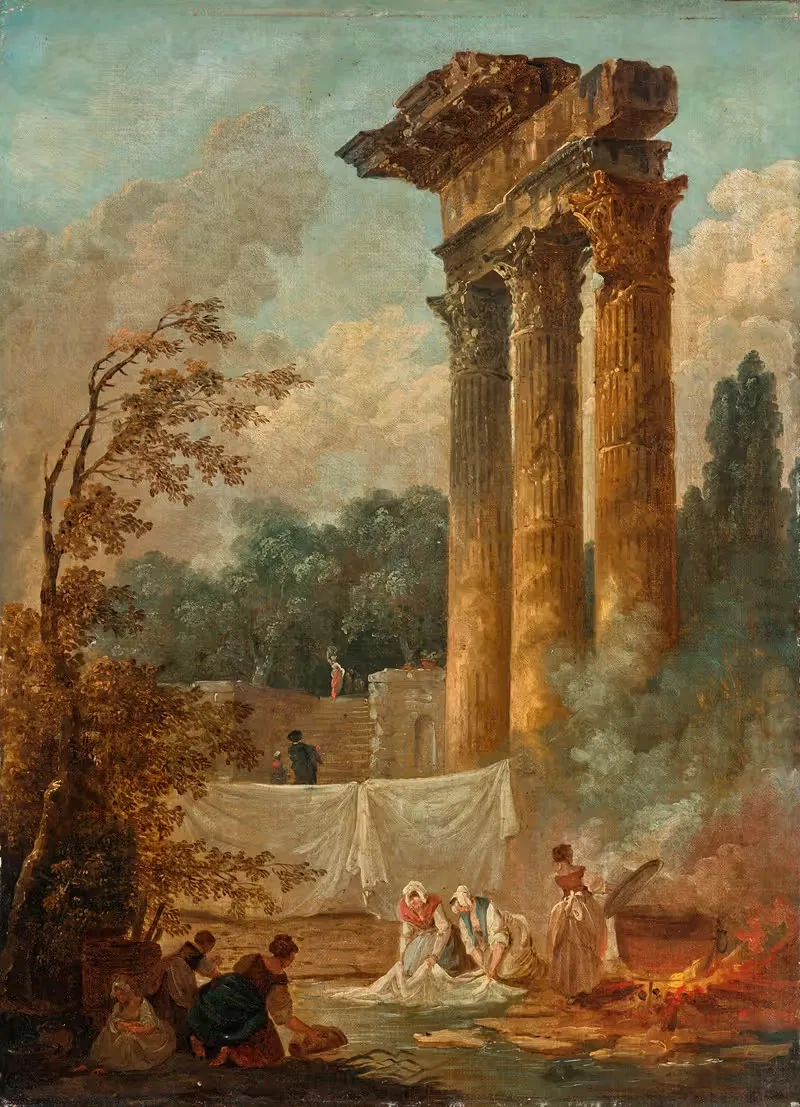 Lavandières by Hubert Robert — digital art print download