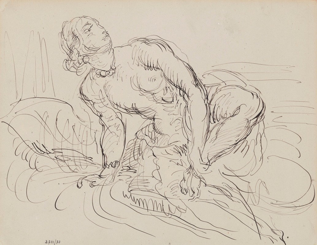 Study of a Woman Bathing — James Ensor
