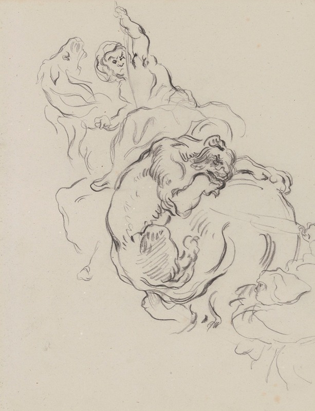 Study of the Lion Hunt — Джеймс Энсор